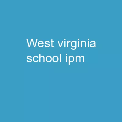 West Virginia School IPM