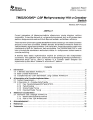 Application Report SPRA  February  TMSC DSP Multiproce
