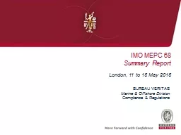 IMO  MEPC 68 Summary  Report