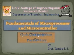 UNIT-III Part A- 8255 Fundamentals of Microprocessor and Microcontroller
