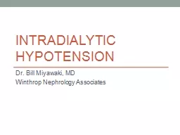 Intradialytic Hypotension