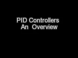 PID Controllers An  Overview