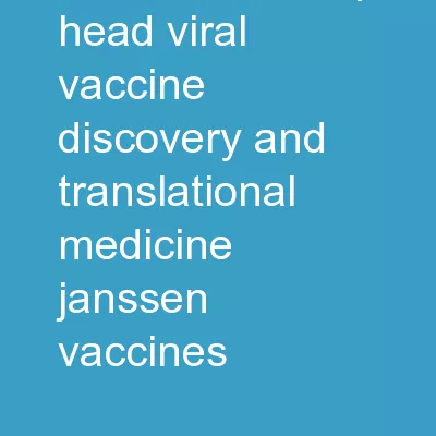 Hanneke Schuitemaker VP, Head Viral Vaccine Discovery and Translational Medicine, Janssen Vaccines