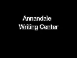Annandale  Writing Center