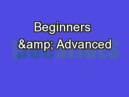 Beginners & Advanced