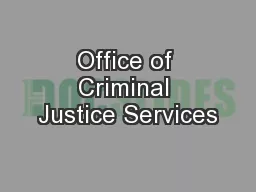 Office of Criminal Justice Services