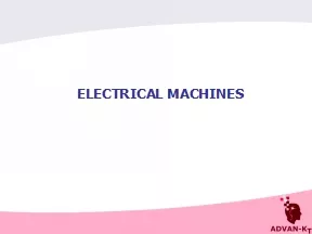 ELECTRICAL  MACHINES Types of Electrical Machines