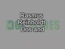 Rasmus Reinholdt Dos and