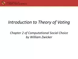 Introduction to Theory of Voting