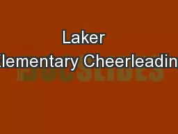 Laker  Elementary Cheerleading