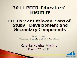 2011 PEER Educators’ Institute
