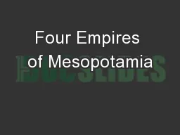 Four Empires of Mesopotamia