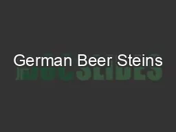 German Beer Steins