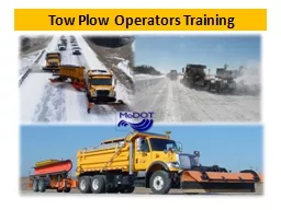 Tow Plow Operators Training