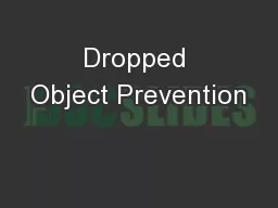 Dropped Object Prevention