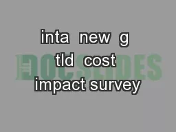 inta  new  g tld  cost impact survey