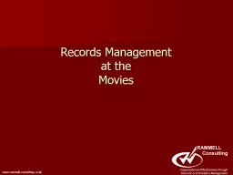 Records Management at the