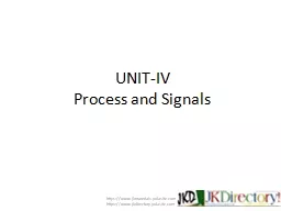 UNIT-IV Process  and Signals