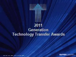 2011 Generation Technology Transfer Awards