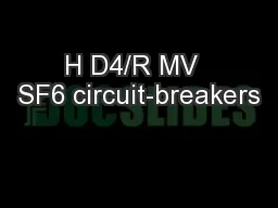 H D4/R MV  SF6 circuit-breakers