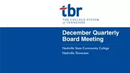 December Quarterly Board Meeting