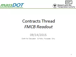 Contracts Thread FMCB Readout