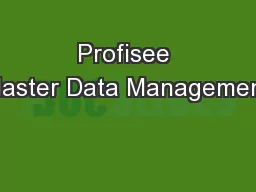 Profisee Master Data Management