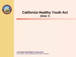 California  Healthy Youth