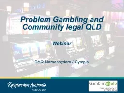 Problem Gambling and Community legal QLD