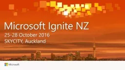Microsoft Ignite NZ 25-28