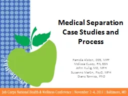 Medical Separation Case Studies and Process