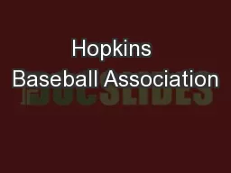 Hopkins Baseball Association