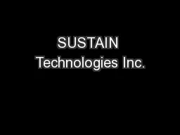 SUSTAIN Technologies Inc.