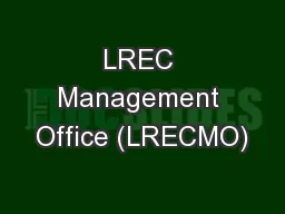 LREC Management Office (LRECMO)