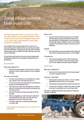 bses bulletin Zonal tillage reduces farm input cost F