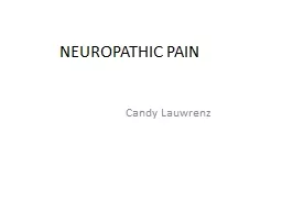NEUROPATHIC PAIN Candy Lauwrenz