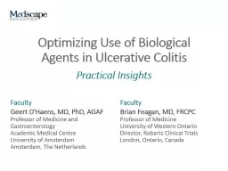 Optimizing Use of Biological Agents in Ulcerative Colitis
