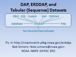 DAP, ERDDAP, and Tabular (Sequence) Datasets