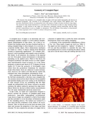 Geometry of Crumpled Paper Daniel L