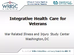 Integrative Health Care for Veterans