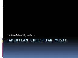 American Christian Music