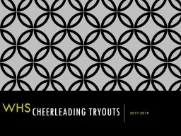Cheerleading Tryouts 2018-2019