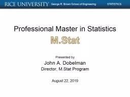 Professional Master in Statistics