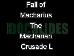 William King Fall of Macharius The Macharian Crusade L