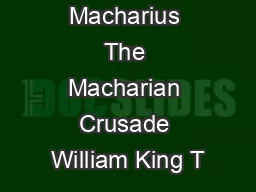 Fall of Macharius The Macharian Crusade William King T