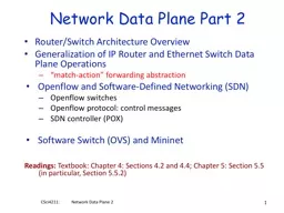Network  Data  Plane  Part 2