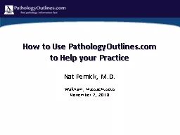 How to  Use  PathologyOutlines.com