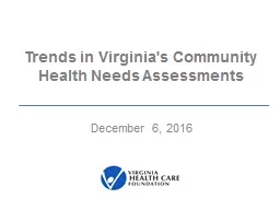 Trends in Virginia's  Community