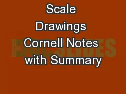 Scale Drawings Cornell Notes with Summary