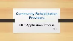 Community Rehabilitation Providers